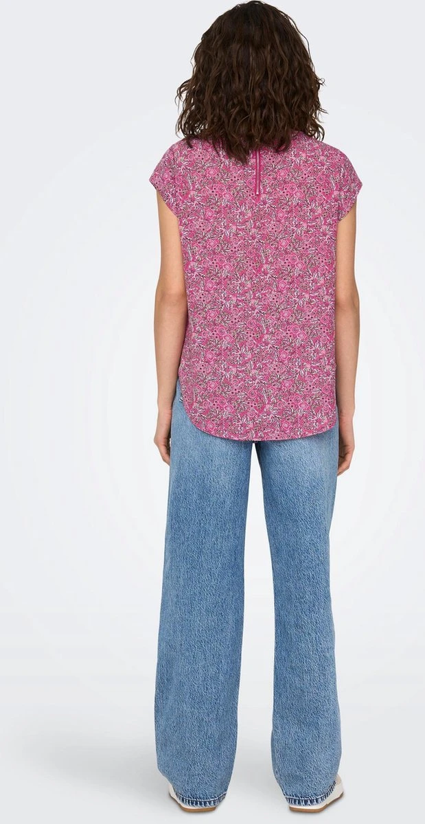 Only T-shirt Onlvic S/s Aop Top Noos Ptm 15161116 Verry Berry/floral Boh Dames Maat - 44 9 Only T-shirt Onlvic S/s Aop Top Noos Ptm 15161116 Verry Berry/floral Boh Dames Maat - 44 - Afbeelding 7