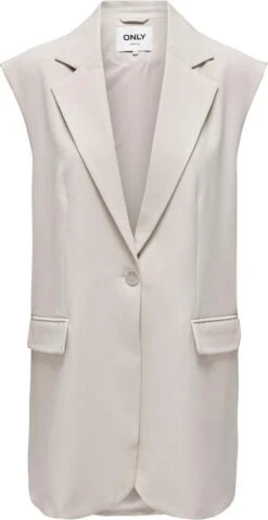 Only Vest Onlmaia S/l Ovs Long Vest Cc Tlr 15279095 Pumice Stone Dames Maat - W38