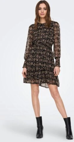 ONLY ONLISLA L/S SMOCK DRESS PTM Dames Jurk - Maat XS