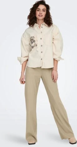 Only Jas Onlanni Ls Shirt Dnm Jacket Cro 15281175 Ecru Dames Maat - L -Only 629x1200 7