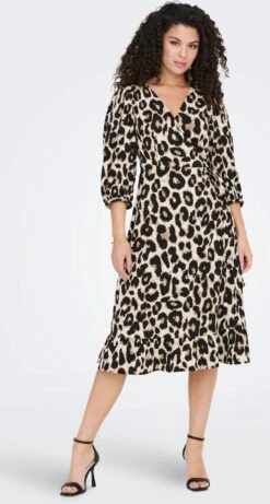 ONLY ONLOLIVIA 3/4 WRAP MIDI DRESS WVN NOOS Dames Jurk - Maat M 16 ONLY ONLOLIVIA 3/4 WRAP MIDI DRESS WVN NOOS Dames Jurk - Maat M -Only 643x1200 1
