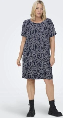 ONLY CARMAKOMA CARNOVA LOLLI LIFE SS TUNIC DRESS AOP Dames - Maat 46 -Only 645x1200 2
