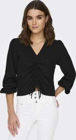 ONLY ONLHEIDI L/S RUCHING TOP WVN NOOS - Maat XL -Only 655x1200 1