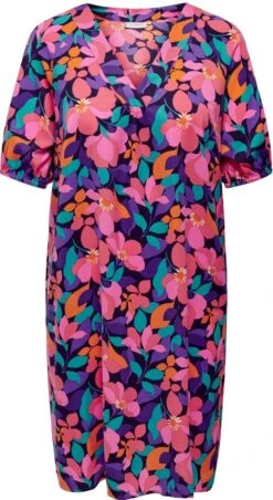 Only Carmakoma Carfinola Jurk Meerkleurig Maat 46