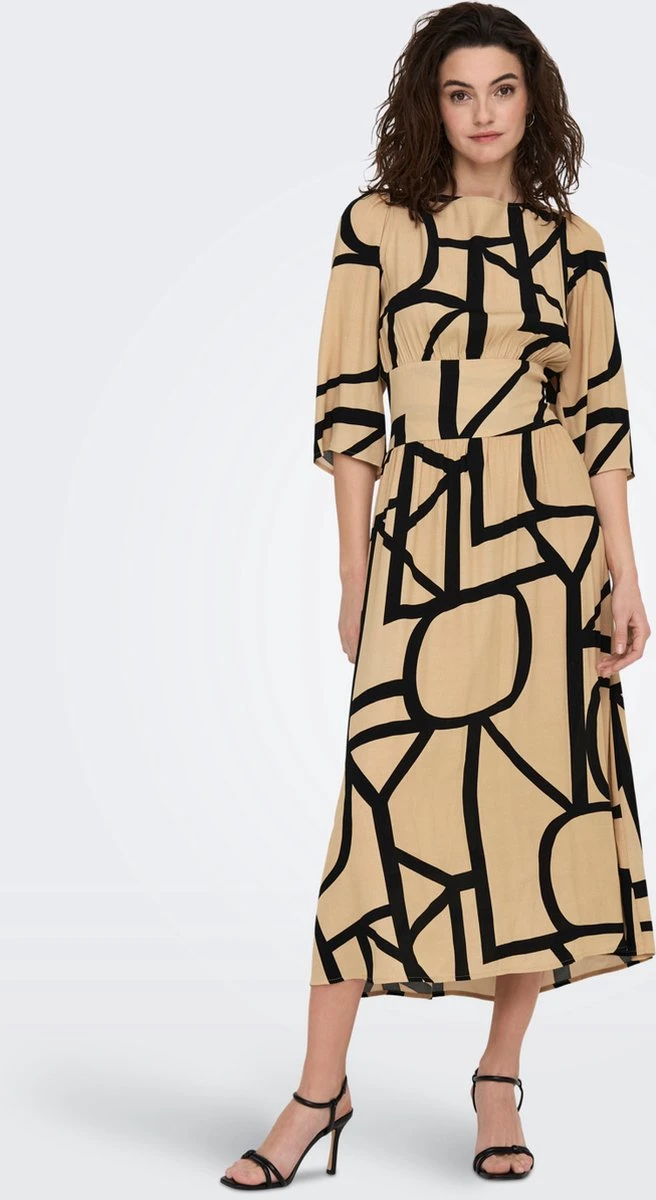 ONLY ONLAVA 3/4 MIDI DRESS PTM Dames Jurk - Maat XL 10 ONLY ONLAVA 3/4 MIDI DRESS PTM Dames Jurk - Maat XL - Afbeelding 8
