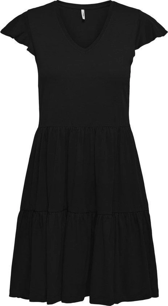 ONLY ONLMAY CAP SLEEVES FRILL DRESS NOOS Dames Jurk - Maat L 8 ONLY ONLMAY CAP SLEEVES FRILL DRESS NOOS Dames Jurk - Maat L - Afbeelding 6