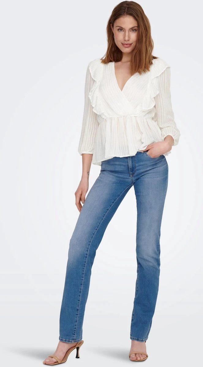 Only Blouse Onllondon 3/4 Ruffle Top Noos Wvn 15239286 Cloud Dancer Dames Maat - XL 9 Only Blouse Onllondon 3/4 Ruffle Top Noos Wvn 15239286 Cloud Dancer Dames Maat - XL - Afbeelding 7