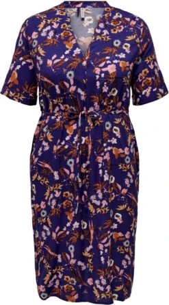 Only Carmakoma Carnova Jurk Blauw Maat 52 11 Only Carmakoma Carnova Jurk Blauw Maat 52 -Only 666x1200 6