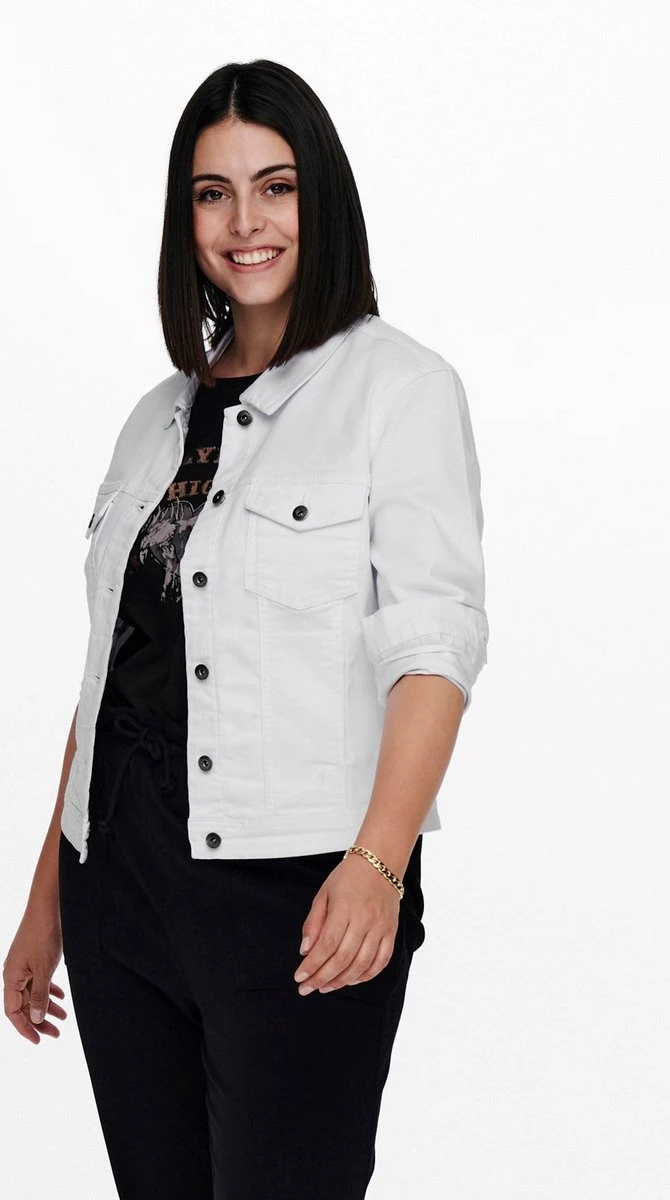 Only Carmakoma Spijkerjas Carwespa Wit 42 4 Only Carmakoma Spijkerjas Carwespa Wit 42 - Afbeelding 2