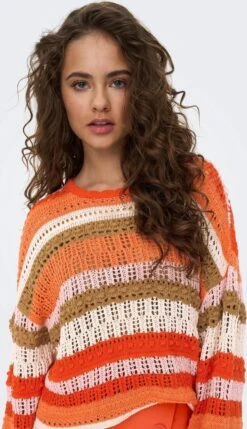 Only Trui Onlmasha Life 7/8 Stripe O-neck Knt 15283886 Georgia Peach/rose Smoke Dames Maat - M 13 Only Trui Onlmasha Life 7/8 Stripe O-neck Knt 15283886 Georgia Peach/rose Smoke Dames Maat - M -Only 691x1200 1
