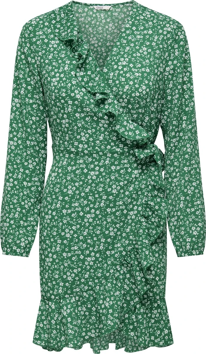 ONLY ONLCARLY L/S WRAP SHORT DRESS NOOS WVN Dames Jurk - Maat 42 3 ONLY ONLCARLY L/S WRAP SHORT DRESS NOOS WVN Dames Jurk - Maat 42