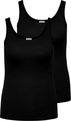 ONLY CARMAKOMA CARTIME TANK TOP 2 PACK NP Dames Tanktop - Maat XL-54