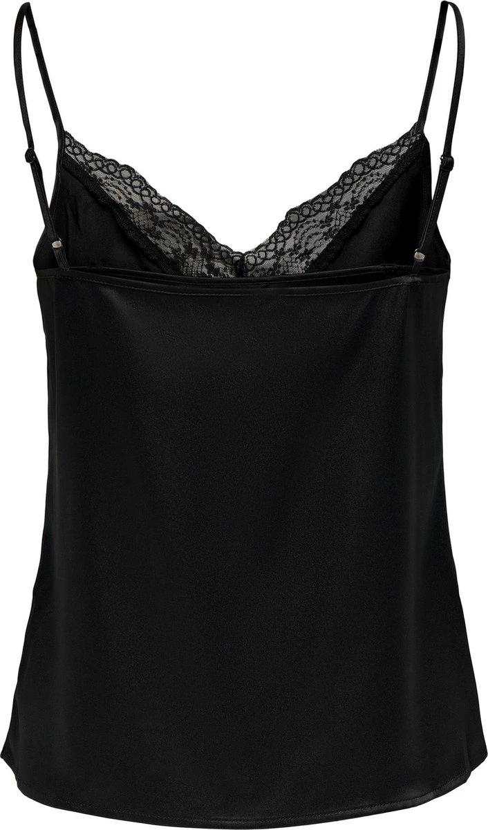 Only ONLVICTORIA SL LACE MIX SINGLET - Black Black 5 Only ONLVICTORIA SL LACE MIX SINGLET - Black Black - Afbeelding 3