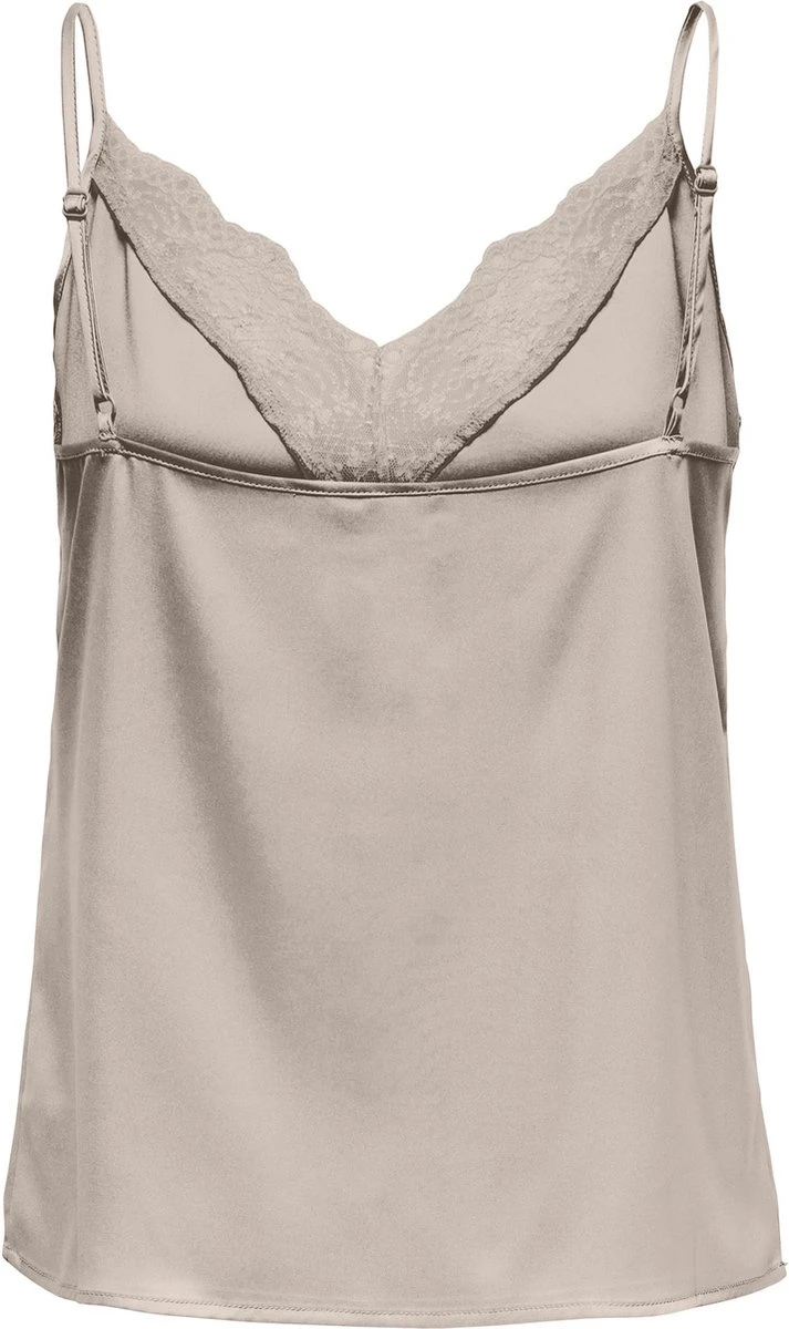 Only ONLVICTORIA SL LACE MIX SINGLET - Creme Beige 12 Only ONLVICTORIA SL LACE MIX SINGLET - Creme Beige - Afbeelding 10