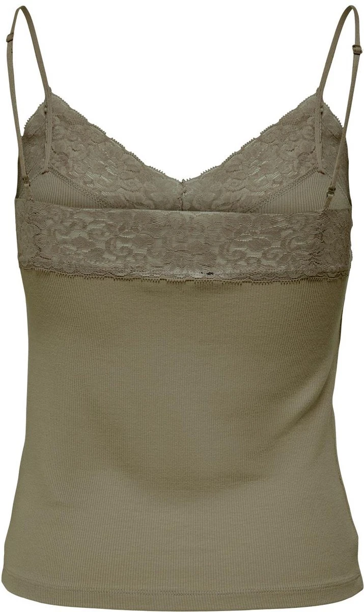 Only Top Onltilde Rib Lace Singlet Jrs 15203792 Aloe Dames Maat - S 4 Only Top Onltilde Rib Lace Singlet Jrs 15203792 Aloe Dames Maat - S - Afbeelding 2
