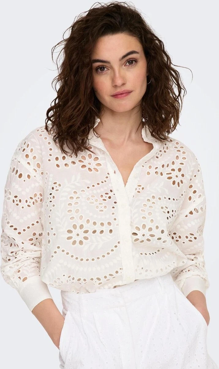 Only Blouse Onlnew Lalisa Ls Boxy Shirt Wvn 15283368 Bright White Dames Maat - M 12 Only Blouse Onlnew Lalisa Ls Boxy Shirt Wvn 15283368 Bright White Dames Maat - M - Afbeelding 10