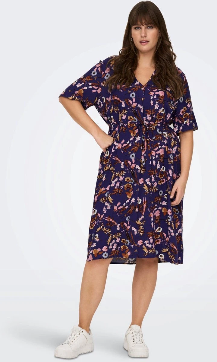 Only Carmakoma Carnova Jurk Blauw Maat 46 3 Only Carmakoma Carnova Jurk Blauw Maat 46