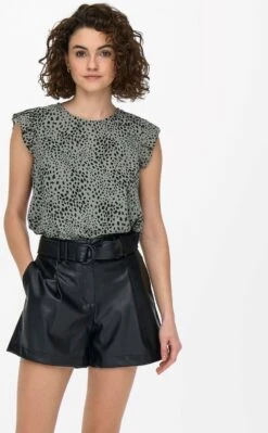 ONLY ONLANN STAR S/L FRILL TOP NOOS PTM Dames T-shirt - Maat S