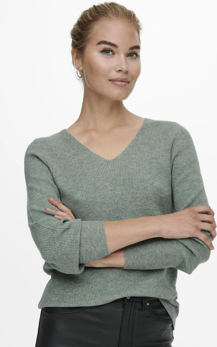 ONLY ONLATIA L/S V-NECK CUFF KNT NOOS Dames Trui - Maat S 5 ONLY ONLATIA L/S V-NECK CUFF KNT NOOS Dames Trui - Maat S - Afbeelding 3