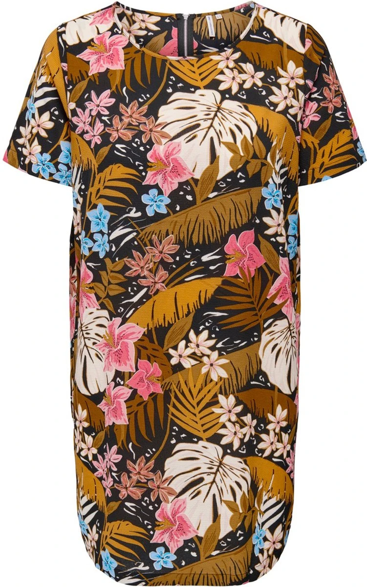 ONLY CARMAKOMA CARLUXODA SS TUNIC DRESS AOP Dames - Maat 44 6 ONLY CARMAKOMA CARLUXODA SS TUNIC DRESS AOP Dames - Maat 44 - Afbeelding 4