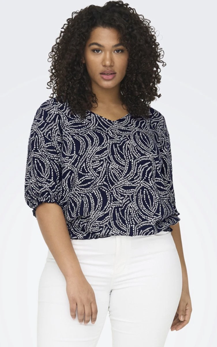 ONLY CARMAKOMA CARNOVA LOLLI LIFE SMOCK TOP AOP Dames - Maat 50 7 ONLY CARMAKOMA CARNOVA LOLLI LIFE SMOCK TOP AOP Dames - Maat 50 - Afbeelding 5