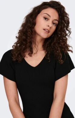 Only ONLLEELO SS VN DRESS - Black Black 11 Only ONLLEELO SS VN DRESS - Black Black -Only 760x1200