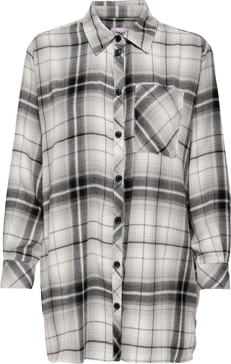 Only Blouse Onlkarolina L/s Shirt Noos Wvn 15236464 Black/cloud Dancer Dames Maat - M 4 Only Blouse Onlkarolina L/s Shirt Noos Wvn 15236464 Black/cloud Dancer Dames Maat - M - Afbeelding 2