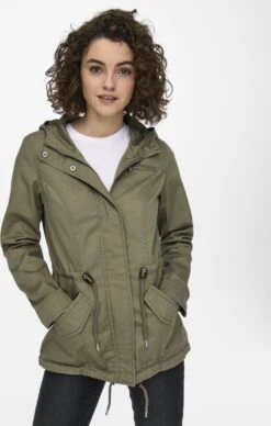 ONLY ONLLORCA CANVAS PARKA CC OTW Dames - Maat XS -Only 763x1200 3