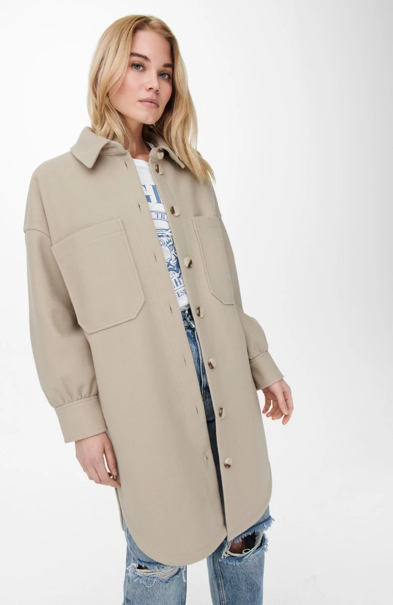 ONLY ONLTRILLION L/S OVRS SHACKET CC PNT Dames Jas - Maat L 5 ONLY ONLTRILLION L/S OVRS SHACKET CC PNT Dames Jas - Maat L - Afbeelding 3