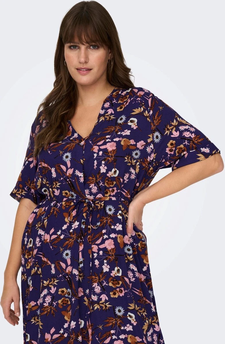 Only Carmakoma Carnova Jurk Blauw Maat 52 8 Only Carmakoma Carnova Jurk Blauw Maat 52 - Afbeelding 6