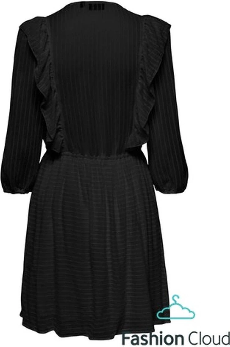 ONLY ONLLONDON 3/4 RUFFLE DRESS NOOS WVN Dames Jurk - Maat S 6 ONLY ONLLONDON 3/4 RUFFLE DRESS NOOS WVN Dames Jurk - Maat S - Afbeelding 4