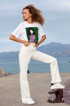 Only T-shirt Onlmauve Boxy S/s Woman Top Box Jr 15286644 Bright White/own Dames Maat - L -Only 799x1200 47