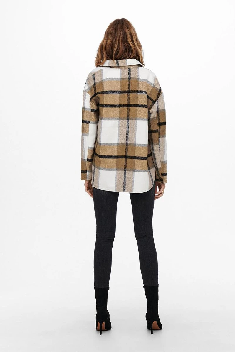 Only Jas Onlmaci L/s Check Shacket Cc Pnt 15232449 Cloud Dancer Dames Maat - XL 6 Only Jas Onlmaci L/s Check Shacket Cc Pnt 15232449 Cloud Dancer Dames Maat - XL - Afbeelding 4