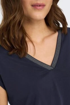 ONLY ONLFREE S/S MODAL STITCH TOP JRS Dames Top - Maat L -Only 800x1200 155