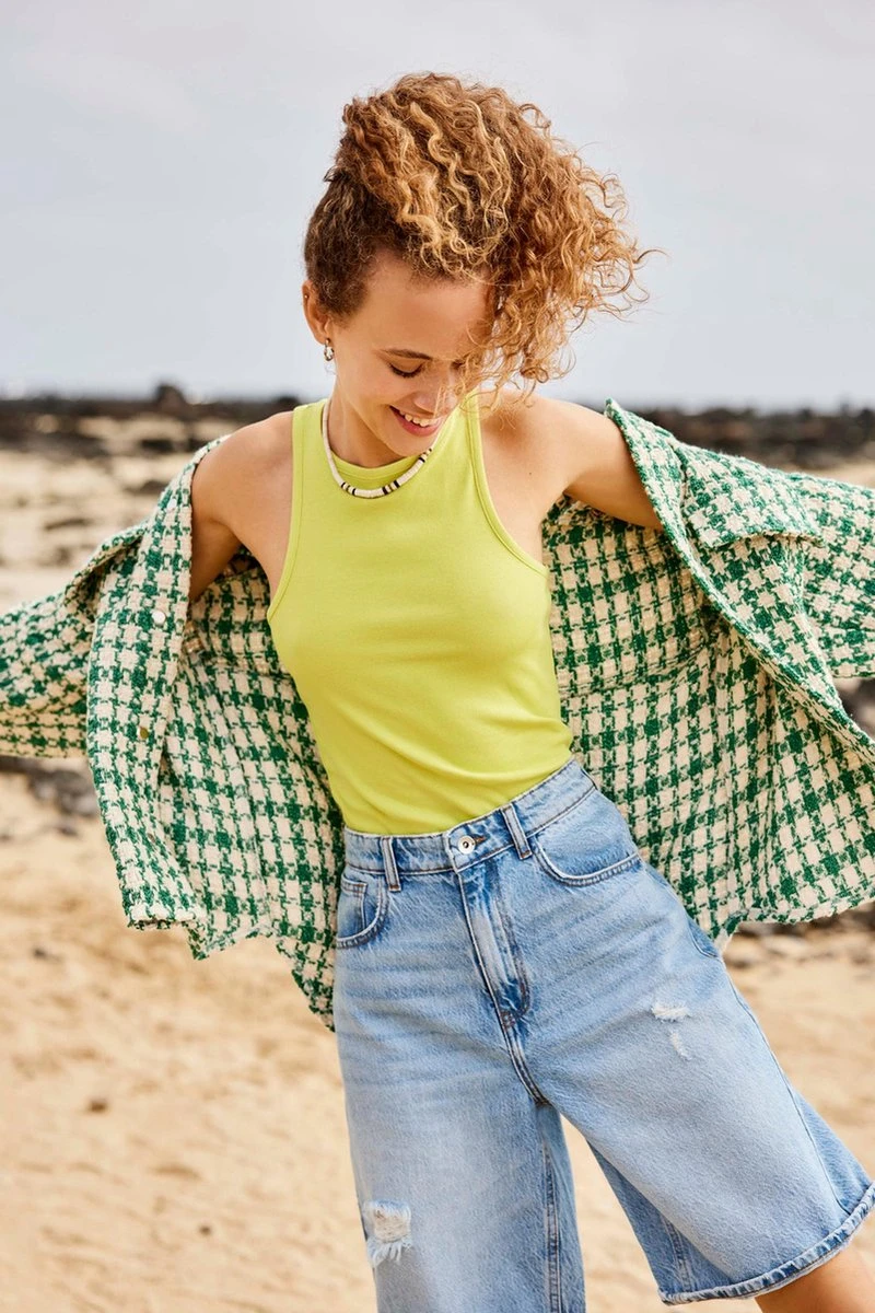 Only Top Onlmilli S/l Top Jrs 15285618 Celery Green Dames Maat - L 5 Only Top Onlmilli S/l Top Jrs 15285618 Celery Green Dames Maat - L - Afbeelding 3