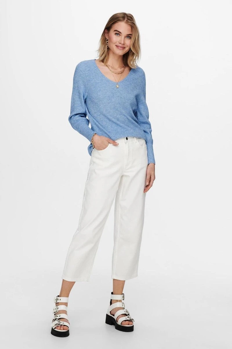 ONLY ONLATIA L/S V-NECK CUFF KNT NOOS Dames Trui - Maat L 5 ONLY ONLATIA L/S V-NECK CUFF KNT NOOS Dames Trui - Maat L - Afbeelding 3