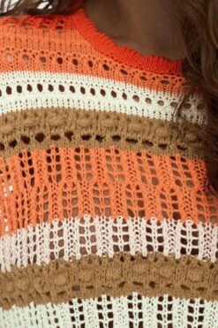 Only Trui Onlmasha Life 7/8 Stripe O-neck Knt 15283886 Georgia Peach/rose Smoke Dames Maat - M 15 Only Trui Onlmasha Life 7/8 Stripe O-neck Knt 15283886 Georgia Peach/rose Smoke Dames Maat - M -Only 800x1200 6