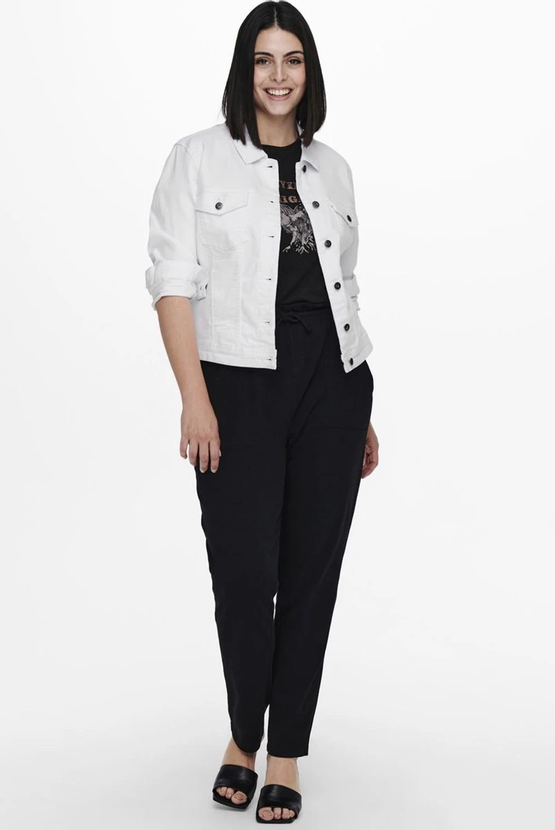 ONLY CARMAKOMA CARWESPA LS JACKET WHITE DNM Dames Jas - Maat 44 7 ONLY CARMAKOMA CARWESPA LS JACKET WHITE DNM Dames Jas - Maat 44 - Afbeelding 5