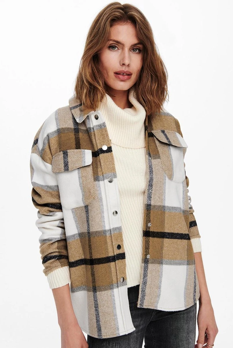 Only Jas Onlmaci L/s Check Shacket Cc Pnt 15232449 Cloud Dancer Dames Maat - M 8 Only Jas Onlmaci L/s Check Shacket Cc Pnt 15232449 Cloud Dancer Dames Maat - M - Afbeelding 6