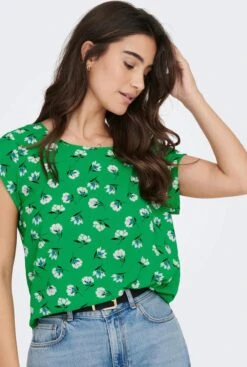 Only T-shirt Onlvic S/s Aop Top Noos Ptm 15161116 Green Bee/medium Son Dames Maat - 44 -Only 807x1200 10