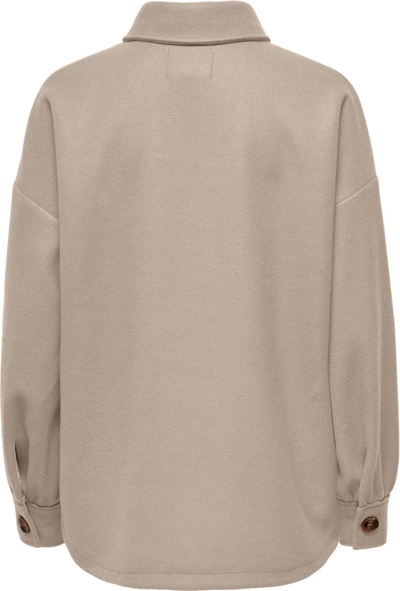 Only Jas Onlwembley L/s Ovs Short Shacket Cc 15279314 Feather Gray Dames Maat - XS 4 Only Jas Onlwembley L/s Ovs Short Shacket Cc 15279314 Feather Gray Dames Maat - XS - Afbeelding 2