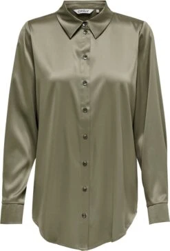 ONLY ONLVICTORIA LS LOOSE SATIN SHIRT NOOSWVN Dames Blouse - Maat M