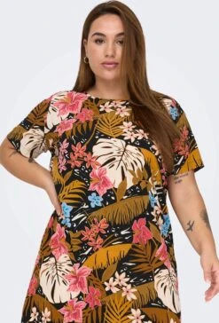 ONLY CARMAKOMA CARLUXODA SS TUNIC DRESS AOP Dames - Maat 54 -Only 815x1200 3