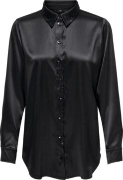 ONLY ONLVICTORIA LS LOOSE SATIN SHIRT WVN Dames Shirt - Maat L