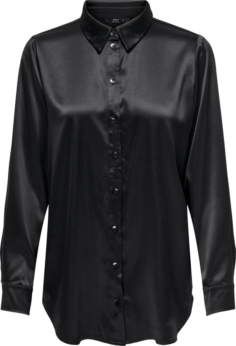 ONLY ONLVICTORIA LS LOOSE SATIN SHIRT WVN Dames Shirt - Maat XL