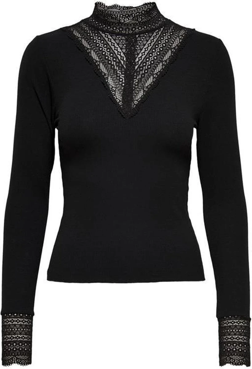 Only T-shirt Onltilde L/s High Neck Lace Top Jrs 15207788 Cloud Dancer Dames Maat - S 14 Only T-shirt Onltilde L/s High Neck Lace Top Jrs 15207788 Cloud Dancer Dames Maat - S - Afbeelding 12