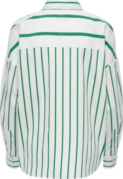 Only Blouse Onlnina Lora Ls Stripe Shirt Wvn 15284276 Creme/amazon Dames Maat - M -Only 824x1200 2