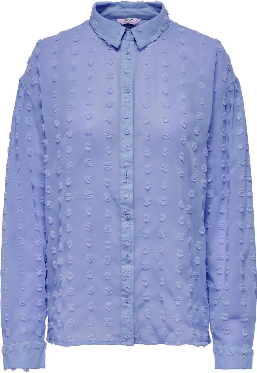 ONLY Onlpixi Dobby Ls Oversize Shirt Wvn Cs Provence