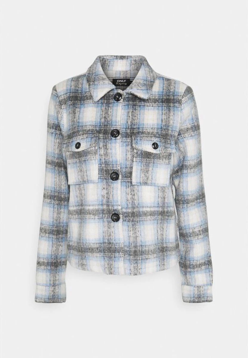 Only Jas Onllou Short Check Jacket Otw Noos 15208838 Pumice Stone/allure Dames Maat - S 4 Only Jas Onllou Short Check Jacket Otw Noos 15208838 Pumice Stone/allure Dames Maat - S - Afbeelding 2