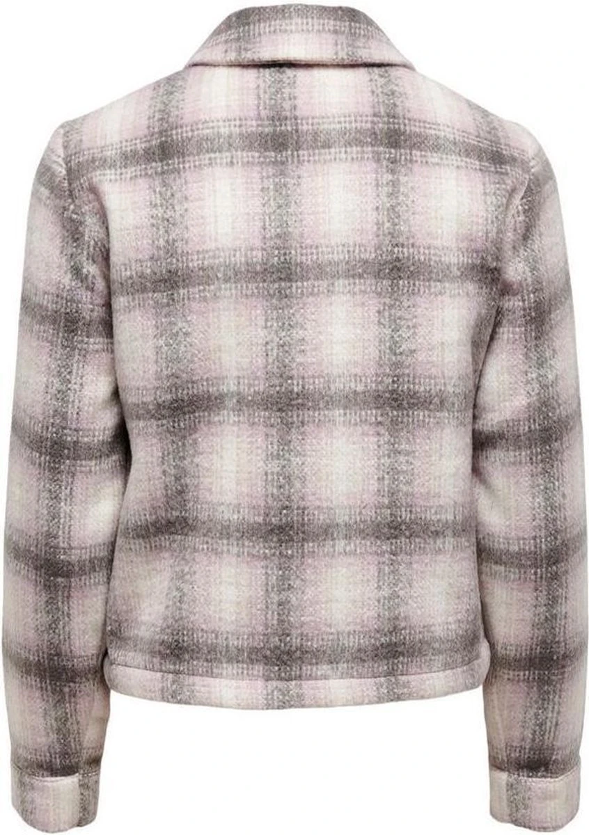 ONLY ONLLOU SHORT CHECK JACKET OTW NOOS Dames Jas - Maat S 4 ONLY ONLLOU SHORT CHECK JACKET OTW NOOS Dames Jas - Maat S - Afbeelding 2